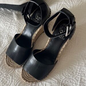 Vince Camuto Black Espadrille Sandals